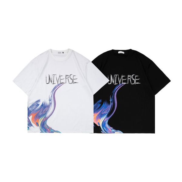 22ss europe galaxy star tee high street art paint short sleeve t shirt spring summer fashion men women tshirt, Black;brown
22ss europe galaxy star tee high street art paint short sleeve t shirt spring summer fashion men women tshirt, Black;brown