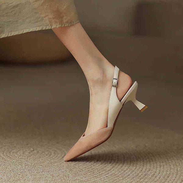 sandals soft leather summer pointed high-heeled thin heeled sheepskin simple color matching one-line button toe sandals qx6a, Black
sandals soft leather summer pointed high-heeled thin heeled sheepskin simple color matching one-line button toe sandals qx6a, Black