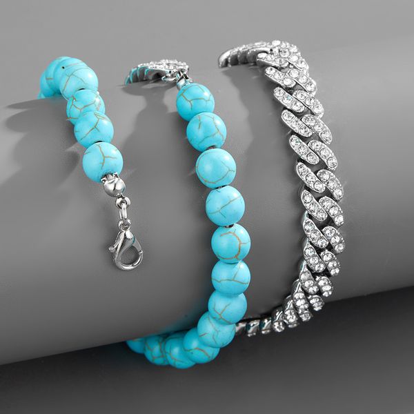 designer jewelry silve choker 6mm cuban link chians luxury necklace natural turquoise stitching diamond crystal necklaces for men and women, Golden;silver
designer jewelry silve choker 6mm cuban link chians luxury necklace natural turquoise stitching diamond crystal necklaces for men and women, Golden;silver