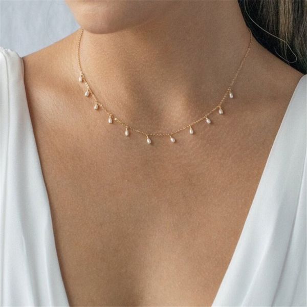 14k filled natural necklace gold choker handmade pendants collier femme kolye collares boho pearl jewelry for women, Silver
14k filled natural necklace gold choker handmade pendants collier femme kolye collares boho pearl jewelry for women, Silver
