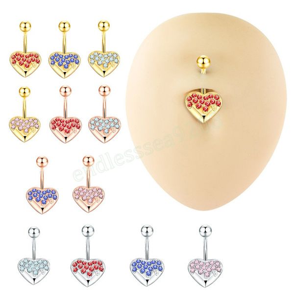 stainless steel heart belly button ring body piercing navel piercing belly bar navel body jewelry, Silver
stainless steel heart belly button ring body piercing navel piercing belly bar navel body jewelry, Silver