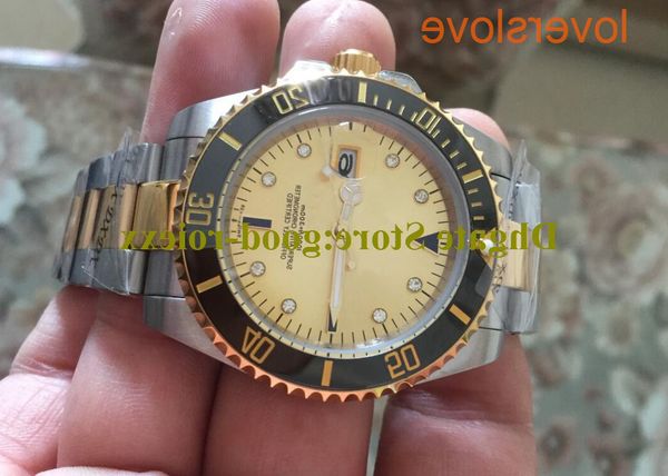 3 colors mens mechanical sapphire glass watch men gray champagne index dial ceramic bezel superlative date 116613 gold steel sport watch, Slivery;brown
3 colors mens mechanical sapphire glass watch men gray champagne index dial ceramic bezel superlative date 116613 gold steel sport watch, Slivery;brown