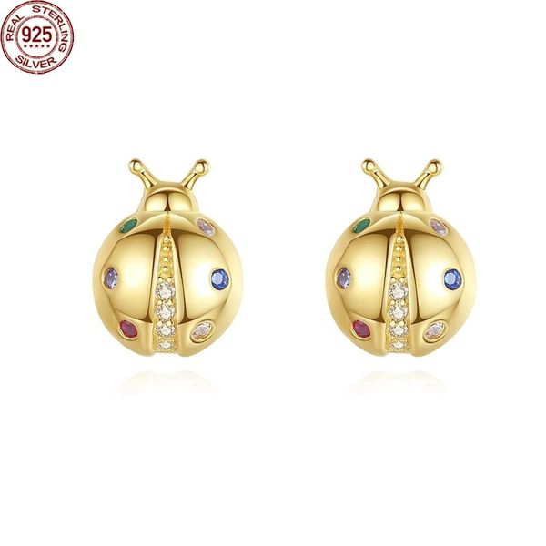 2022 cute korea rainbow cz stud earrings for women fine jewelry 925 sterling silver fashion ladybug boucle d'oreille femm gift fine jew, Golden;silver
2022 cute korea rainbow cz stud earrings for women fine jewelry 925 sterling silver fashion ladybug boucle d'oreille femm gift fine jew, Golden;silver