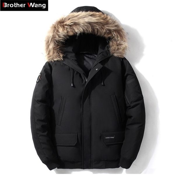 winter men's down jacket clothing casual big fur collar short jacket duck down coat male brand clothes 201201, Black
winter men's down jacket clothing casual big fur collar short jacket duck down coat male brand clothes 201201, Black