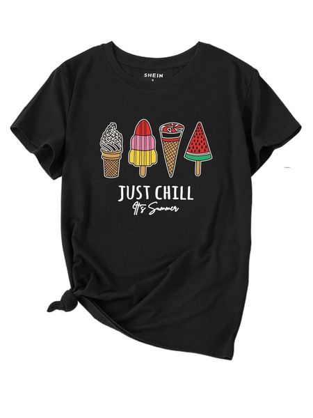 popsicle print tee s8vk#, White
popsicle print tee s8vk#, White