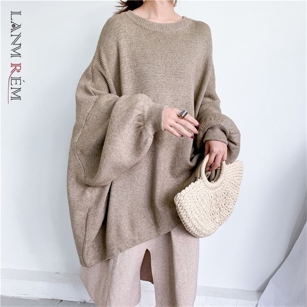 lanmrem autumn fashion solid color round neck pullover bat sleeve large size long knit sweater women pb615 201221, White;black
lanmrem autumn fashion solid color round neck pullover bat sleeve large size long knit sweater women pb615 201221, White;black