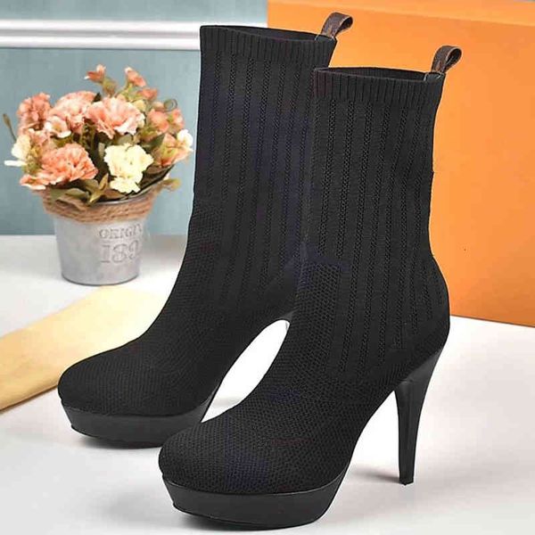 boots knit stretchsock womens style ankle luxury designer fashion high platform autumn winter slip on shoes 35-42 9idp, Black
boots knit stretchsock womens style ankle luxury designer fashion high platform autumn winter slip on shoes 35-42 9idp, Black