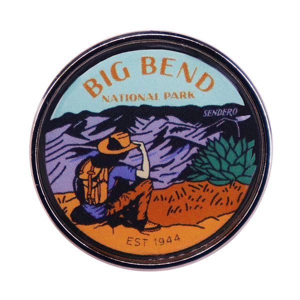 big bend pin national park brooch accessories gift for outdoorsy and nature hiking lovers, Blue
big bend pin national park brooch accessories gift for outdoorsy and nature hiking lovers, Blue