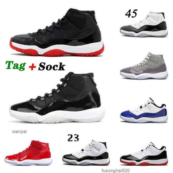 

wholesale fashion basketball shoes 11 11s xi bred jumpman 25th anniversary cool grey low wmns concord win like retro tr jorda jordens shoe, Black