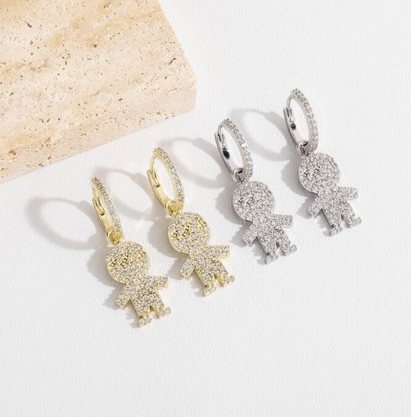 hip hop 1pair bling iced out cubic zircon cartoon characters dangle earring rock for men women jewelry, Silver
hip hop 1pair bling iced out cubic zircon cartoon characters dangle earring rock for men women jewelry, Silver
