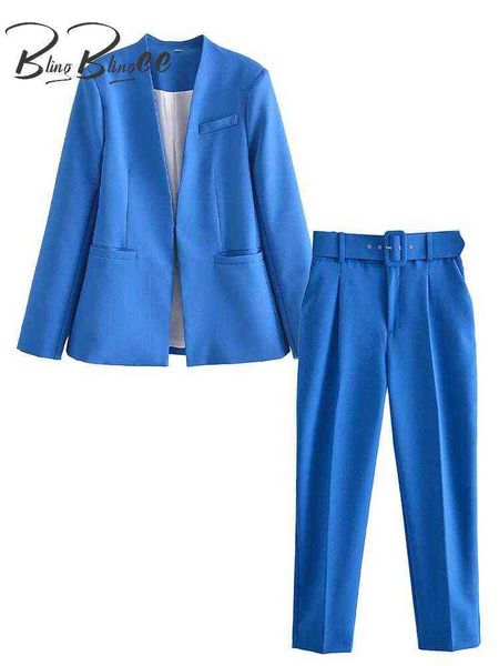 blingblingee spring 2022 women 2 piece sets hit hooks closed long sleeves slim blazer suits female belted ankle pants blue j220813, White;black
blingblingee spring 2022 women 2 piece sets hit hooks closed long sleeves slim blazer suits female belted ankle pants blue j220813, White;black