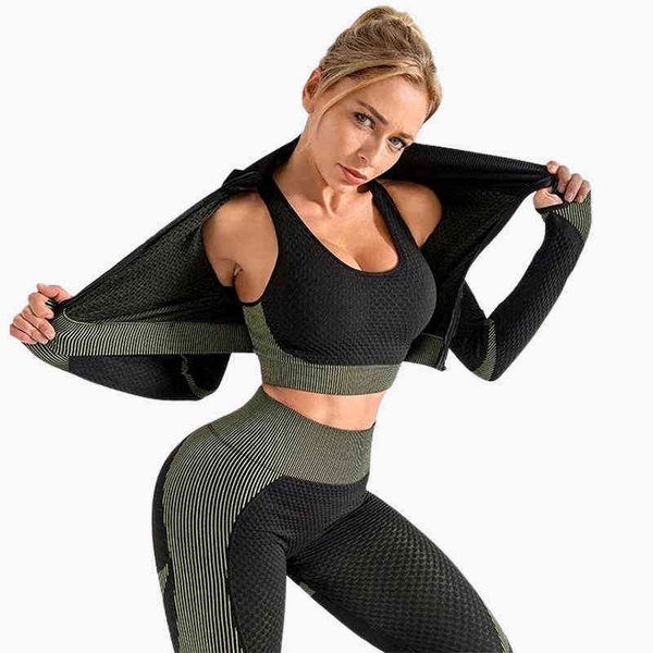 chrleisure 2/3pcs sports set women seamless sports suits push up gym legging fitness tank zipper long sleeve workout yoga pants t220725, White;red
chrleisure 2/3pcs sports set women seamless sports suits push up gym legging fitness tank zipper long sleeve workout yoga pants t220725, White;red