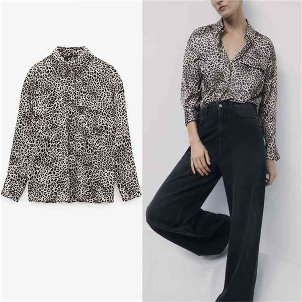 animal print vintage shirt women long sleeve lapel collar loose office female front hidden button leopard shirts 210524, White
animal print vintage shirt women long sleeve lapel collar loose office female front hidden button leopard shirts 210524, White