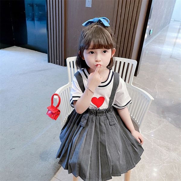 children clothes embroidery costume for girls heart pattern kids girl clothes set patchwork children's clothes girl 210412, White
children clothes embroidery costume for girls heart pattern kids girl clothes set patchwork children's clothes girl 210412, White