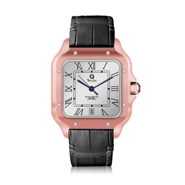 men's automatic mechanical watch santo black stainless steel case leather strap w2sa three-hand calendar sapphire dial fashion casual 1, Slivery;brown
men's automatic mechanical watch santo black stainless steel case leather strap w2sa three-hand calendar sapphire dial fashion casual 1, Slivery;brown