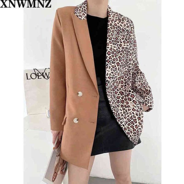 xnwmnz za women leopard print patchwork blazer casual office chic coat female long sleeve vintage outerwear 210513, White;black
xnwmnz za women leopard print patchwork blazer casual office chic coat female long sleeve vintage outerwear 210513, White;black