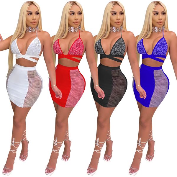 wholesale summer sets women mini skirts 2 pieces beach dresses sheer mesh prom vacation rave outfits y2k clothes d28, White
wholesale summer sets women mini skirts 2 pieces beach dresses sheer mesh prom vacation rave outfits y2k clothes d28, White