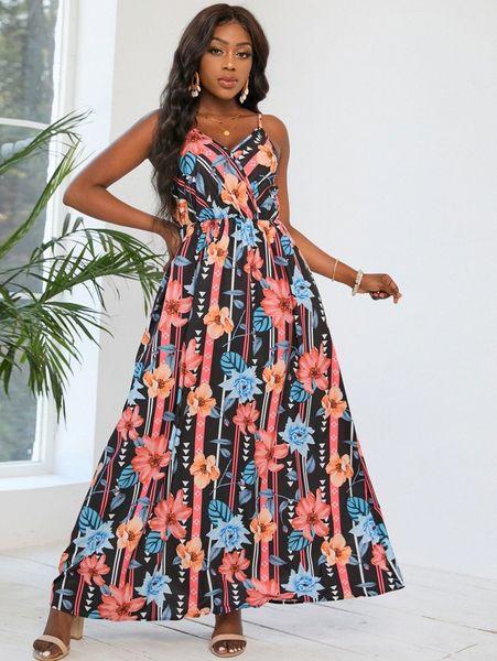 sxy geo & floral print surplice cami dress y9yk#, Black;gray
sxy geo & floral print surplice cami dress y9yk#, Black;gray