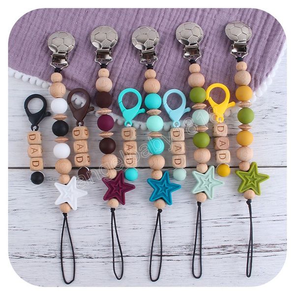 pacifier holders clips baby creative iron football wooden pacifiers baby appease five-pointed star silicone chain newborn feeding practice t
pacifier holders clips baby creative iron football wooden pacifiers baby appease five-pointed star silicone chain newborn feeding practice t