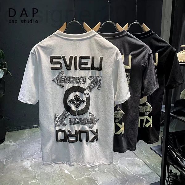 men's t-shirts designer high end short sleeve t-shirt men's wear 2022 new fashion brand summer ins trend versatile t-shirt loose p, White;black
men's t-shirts designer high end short sleeve t-shirt men's wear 2022 new fashion brand summer ins trend versatile t-shirt loose p, White;black