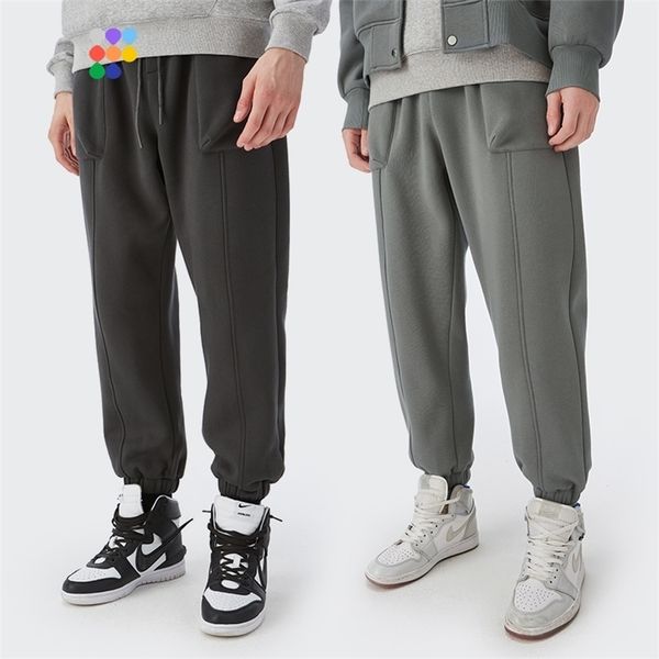 inflation thick fleece sweatpant grey joggers pants winter warm casual men plain loose track pant couple sportswear 220325, Black
inflation thick fleece sweatpant grey joggers pants winter warm casual men plain loose track pant couple sportswear 220325, Black