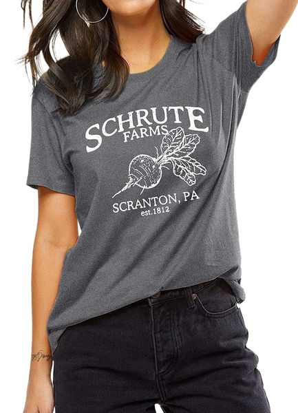 womens schrute farms t-shirt graphic tees shirt summer short sleeve the office casual 96su#, White
womens schrute farms t-shirt graphic tees shirt summer short sleeve the office casual 96su#, White