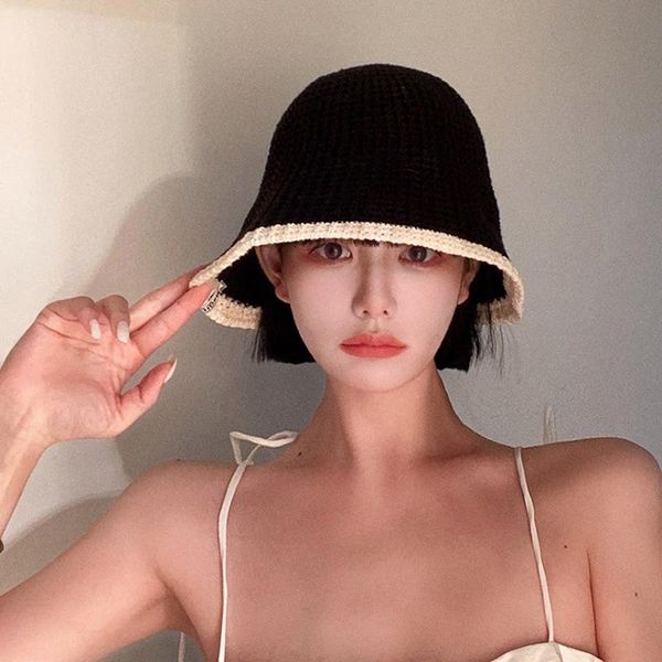 berets summer knitted bucket hat breathable colorblock women's hip hop cap men foldable bob fisherman outdoor travel gorros panama, Blue;gray
berets summer knitted bucket hat breathable colorblock women's hip hop cap men foldable bob fisherman outdoor travel gorros panama, Blue;gray