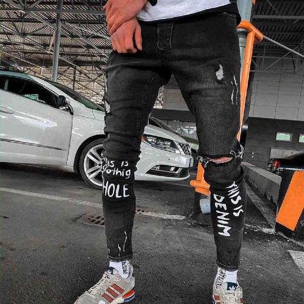 men's jeans men's jeans print worn elastic casual small foot slim pants d4t3, Blue
men's jeans men's jeans print worn elastic casual small foot slim pants d4t3, Blue