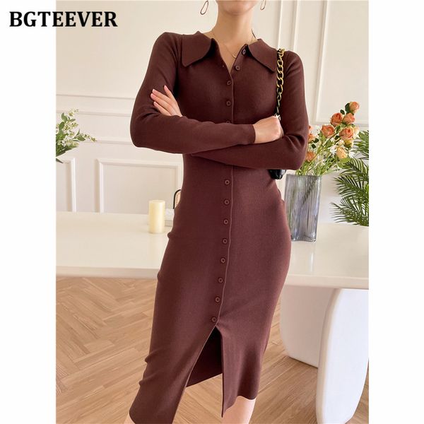 elegant turndown collar single-breasted sweater dress women autumn long sleeve women knit maxi dresses robe femme 2021, Black;gray
elegant turndown collar single-breasted sweater dress women autumn long sleeve women knit maxi dresses robe femme 2021, Black;gray