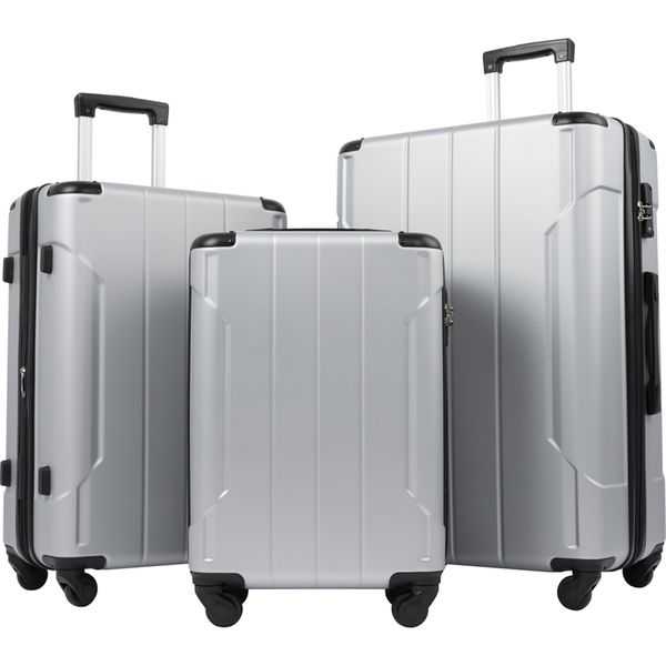 good home hardshell luggage sets 3 pcs spinner suitcase with tsa lock lightweight 20''24''28''
good home hardshell luggage sets 3 pcs spinner suitcase with tsa lock lightweight 20''24''28''