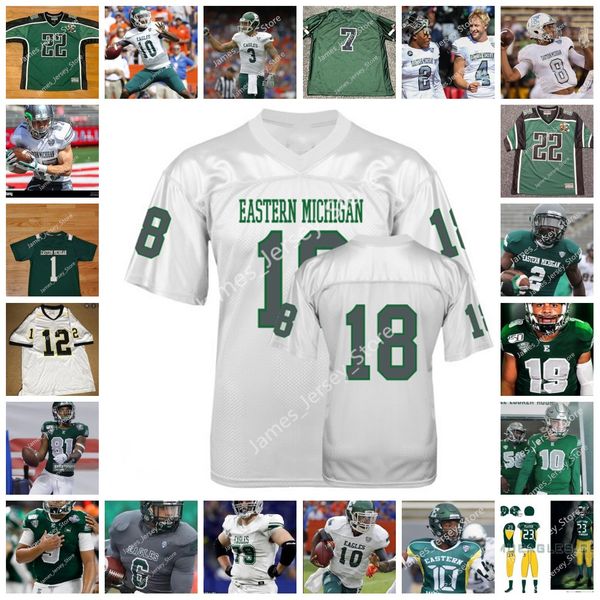 eastern michigan emu college stitched football jersey 14 isaac smith 6 i'shawn stewart 22 cameron smith 11 isaiah watson 48 jaden gaine, Black 
eastern michigan emu college stitched football jersey 14 isaac smith 6 i'shawn stewart 22 cameron smith 11 isaiah watson 48 jaden gaine, Black