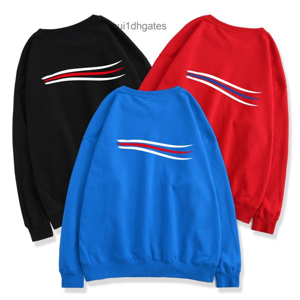 2022 designer blgc hoodies 21fw tide brand wave stripe coke t-shirt loose oversize cotton long sleeve paris sweater top, Black
2022 designer blgc hoodies 21fw tide brand wave stripe coke t-shirt loose oversize cotton long sleeve paris sweater top, Black