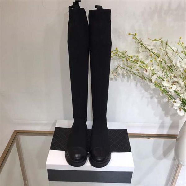 2020 designer women's autumn and winter knitted elastic boots socks and knee boots fashion stockings shoes long boots co254d, Black
2020 designer women's autumn and winter knitted elastic boots socks and knee boots fashion stockings shoes long boots co254d, Black