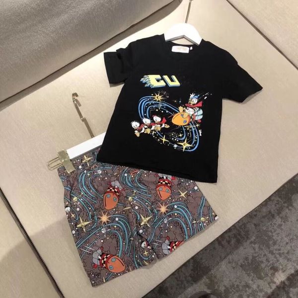 2022ss child designer clothe sets childrens kids short sleeve t-shirt rocket galaxy duck print shorts set suit brand boys clothing cotton te, White
2022ss child designer clothe sets childrens kids short sleeve t-shirt rocket galaxy duck print shorts set suit brand boys clothing cotton te, White