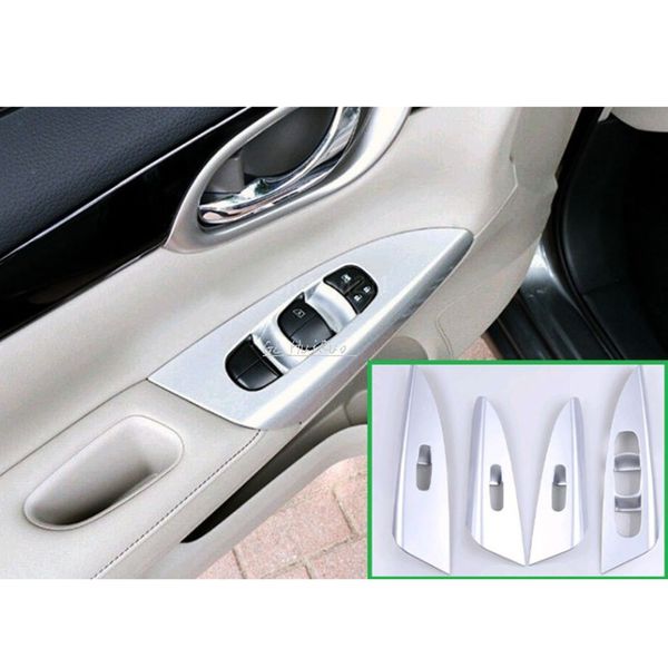 for nissan sentra sylphy 2012 2013 2014 2015 2016 abs chrome door window armrest cover switch button panel trim 4pcs
for nissan sentra sylphy 2012 2013 2014 2015 2016 abs chrome door window armrest cover switch button panel trim 4pcs