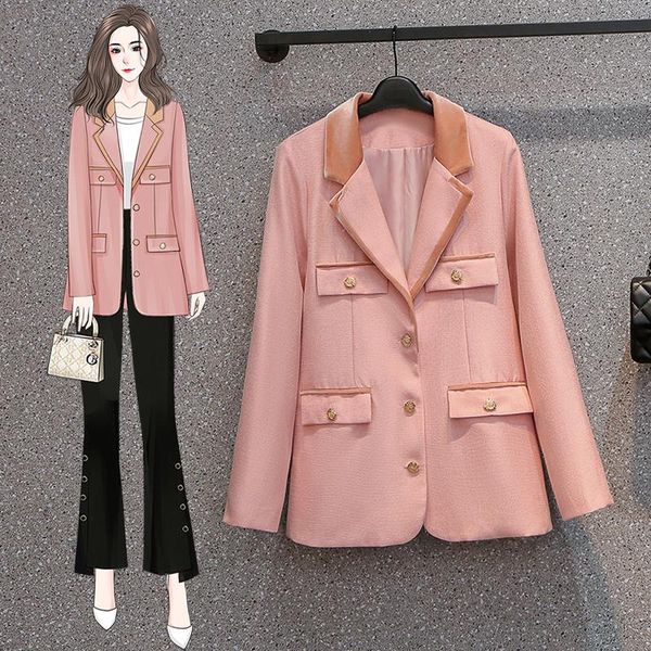 women's suits & blazers women's clothing 2022 spring autumn slim pink heavy industry velvet suit jacket woman outerwear p126, White;black
women's suits & blazers women's clothing 2022 spring autumn slim pink heavy industry velvet suit jacket woman outerwear p126, White;black