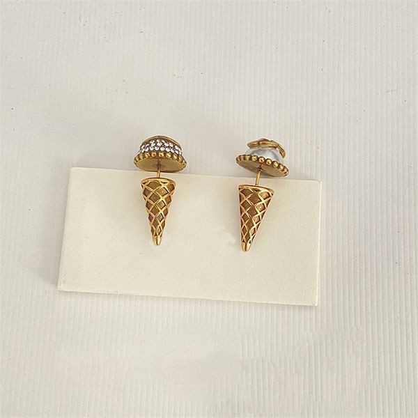 stud earrings for women korean fashion ice cream with crystal pearl classic aros earring charm lady vintage jewelry 220719, Golden;silver
stud earrings for women korean fashion ice cream with crystal pearl classic aros earring charm lady vintage jewelry 220719, Golden;silver