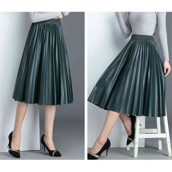 8 colors available spring new arrival ladies skirts organ pleated skirt elegant high waist leather skirt 210325, Black
8 colors available spring new arrival ladies skirts organ pleated skirt elegant high waist leather skirt 210325, Black