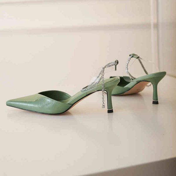 sandals baotou sandals women's thin heels spring and summer one-sided belt back empty single shoes pointed cow leather high 8vp8, Black
sandals baotou sandals women's thin heels spring and summer one-sided belt back empty single shoes pointed cow leather high 8vp8, Black