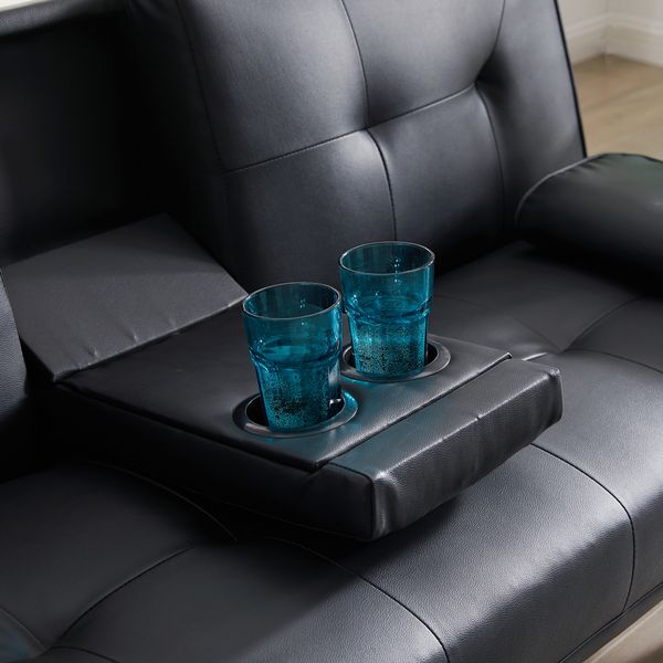 living room furniture modern faux leather loveseat sofa bed with cup holders convertible folding sleeper couch bed
living room furniture modern faux leather loveseat sofa bed with cup holders convertible folding sleeper couch bed