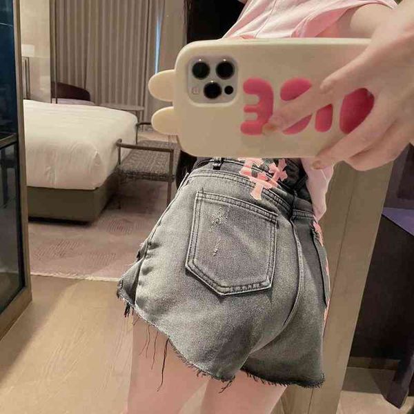 factory online export designer brand shorts ch22 summer new fashion leather high waist straight edge denim 9, White;black
factory online export designer brand shorts ch22 summer new fashion leather high waist straight edge denim 9, White;black