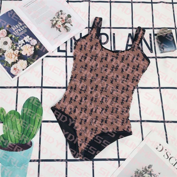 women one piece swimwear high waist tight swimsuit beach letter printed bathing suit with pad, White;black
