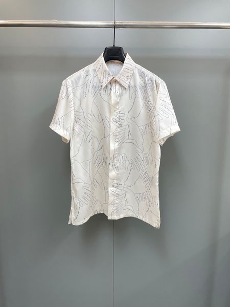 summer 2022 new luxury brand mens shirts us size single breasted designer shirts hand print design fashionable mens shirts, White;black 
summer 2022 new luxury brand mens shirts us size single breasted designer shirts hand print design fashionable mens shirts, White;black