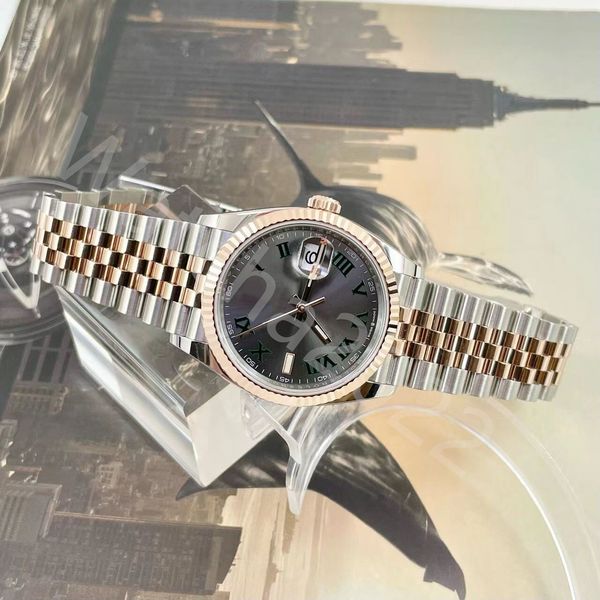 zp factory luxury ladies watch mechanical automatic cal.2823 m126231 904l 36mm japan movement luminous triple waterproof men's fashion, Slivery;brown
zp factory luxury ladies watch mechanical automatic cal.2823 m126231 904l 36mm japan movement luminous triple waterproof men's fashion, Slivery;brown