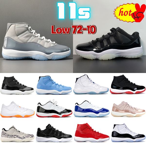 2022 72-10 cool grey 11 11s mens basketball shoes 25th anniversary low legend university blue white bred concord pantone cap and gown men, Black
2022 72-10 cool grey 11 11s mens basketball shoes 25th anniversary low legend university blue white bred concord pantone cap and gown men, Black