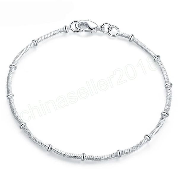 925 sterling silver snake bone chain bracelet for women wedding engagement party fashion jewelry, Black
925 sterling silver snake bone chain bracelet for women wedding engagement party fashion jewelry, Black