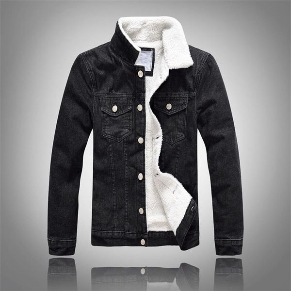 denim jacket men winter black male bomber jacket fashion men plus velvet leisure coat2739, Black;brown
denim jacket men winter black male bomber jacket fashion men plus velvet leisure coat2739, Black;brown