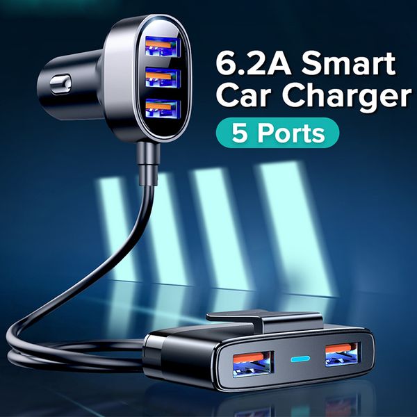 5 ports multi fast charger 5v 6.2a usb car charger with 1.5m extension cable quick vehicle phone charging for iphone samsung
5 ports multi fast charger 5v 6.2a usb car charger with 1.5m extension cable quick vehicle phone charging for iphone samsung