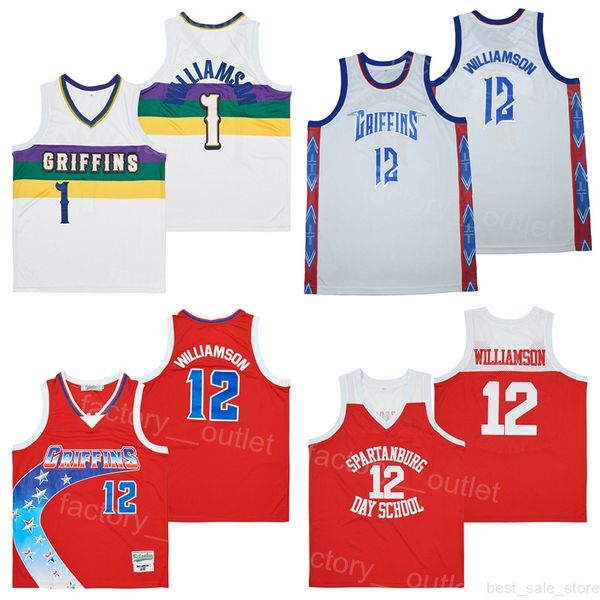 movie basketball griffins 1 zion spartanburg day high school jersey uniform retro team orange white all stitching hiphop vintage pure cotton, Black
movie basketball griffins 1 zion spartanburg day high school jersey uniform retro team orange white all stitching hiphop vintage pure cotton, Black