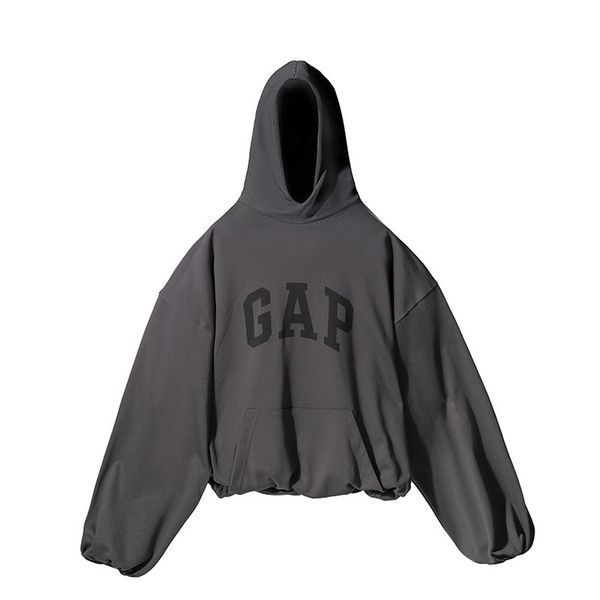 2022gap kanye's loose hoodie is available for both men and women, Black